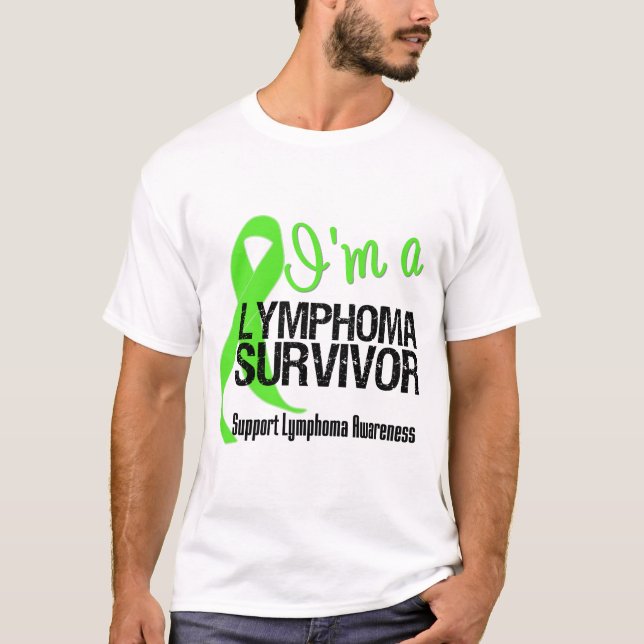 Ich bin ein Lymphom-Überlebender T-Shirt (Vorderseite)