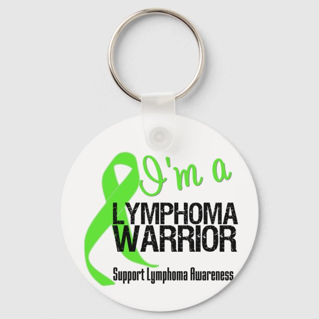 Ich bin ein Lymphomkrieger Schlüsselanhänger (Vorderseite)