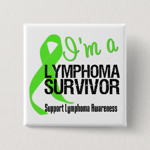 Ich bin ein Lymphomüberlebender Button