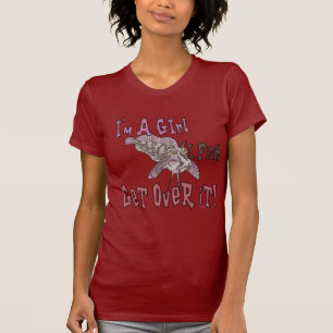 Ich bin ein Mädchen, das ich fischen kann T-Shirt