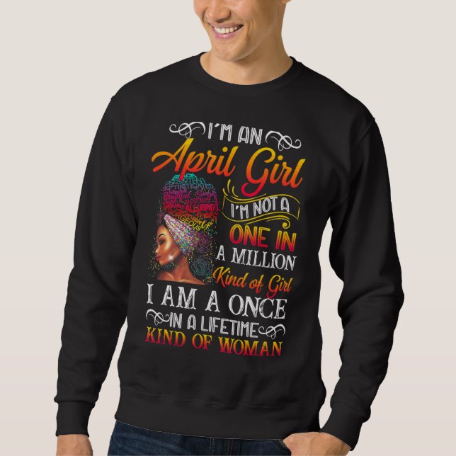 Ich bin ein Mädchen im April, ich bin kein Kind in Sweatshirt (Vorderseite)