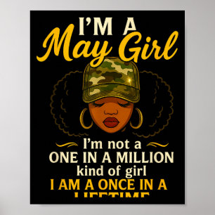 Ich bin ein Mädchen im Mai, ich bin nicht eine von Poster