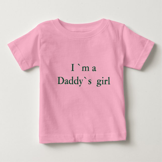 Ich bin ein Mädchen von Daddy Baby T-shirt (Vorderseite)