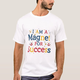Ich bin ein Magnet für Erfolg | Motivierend Positi T-Shirt