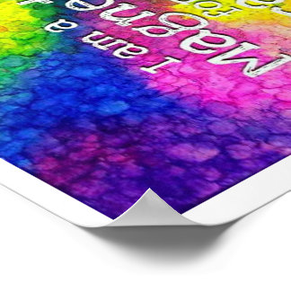 Ich bin ein Magnet für Wunder-Affirmations-Poster Poster