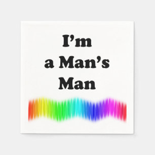 Ich bin ein Mann Serviette