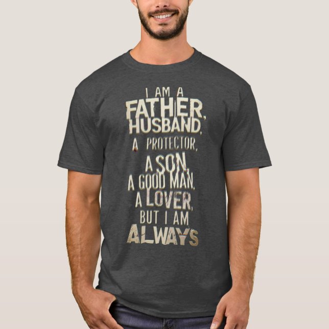 Ich bin ein Mann T-Shirt (Vorderseite)