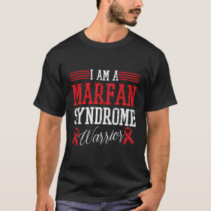 Ich bin ein Marfan-Syndrom Krieger Red Ribbon Awar T-Shirt