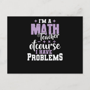 Ich bin ein Mathelehrer und habe ein Problem Postkarte