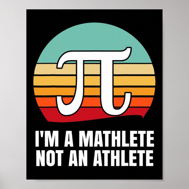 Ich bin ein Mathlete Happy Pi Day Poster (Vorne)