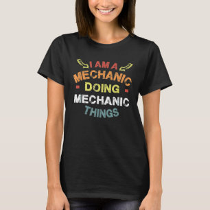 Ich bin ein Mechaniker, der die Dinge Cool Christm T-Shirt