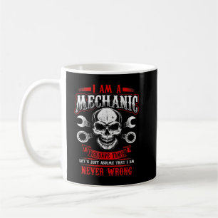 Ich bin ein Mechaniker Lustiger Grease Monkey Kaffeetasse