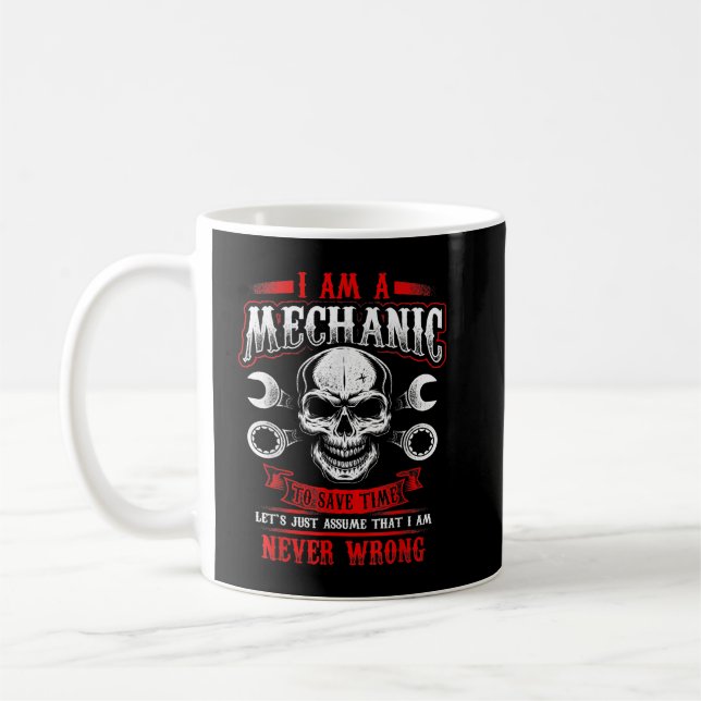 Ich bin ein mechanischer Fastenaffe Kaffeetasse (Links)
