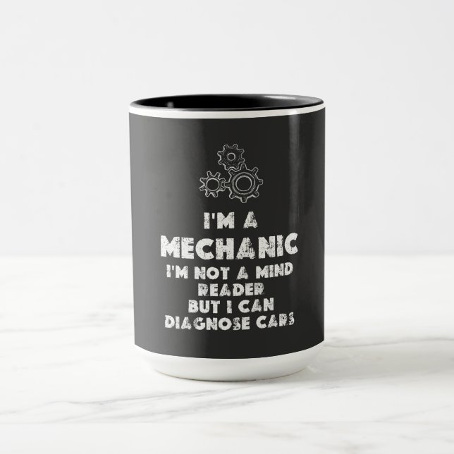 Ich bin ein mechanisches Funny Zitate Tasse (Zentrum)