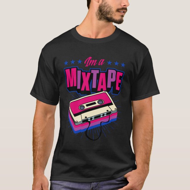 Ich bin ein Mixtape Retro 60er 70er 80er 90s Style T-Shirt (Vorderseite)