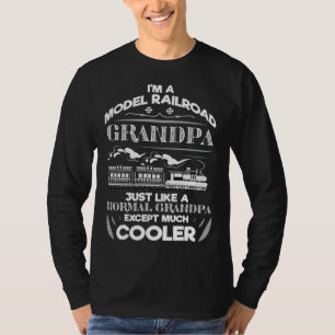 Ich bin ein Modell-Eisenbahn-Opa, genau wie ein no T-Shirt