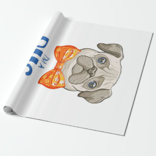 Ich bin ein Mops, ein lustiges Mops Geschenk, Mops Geschenkpapier