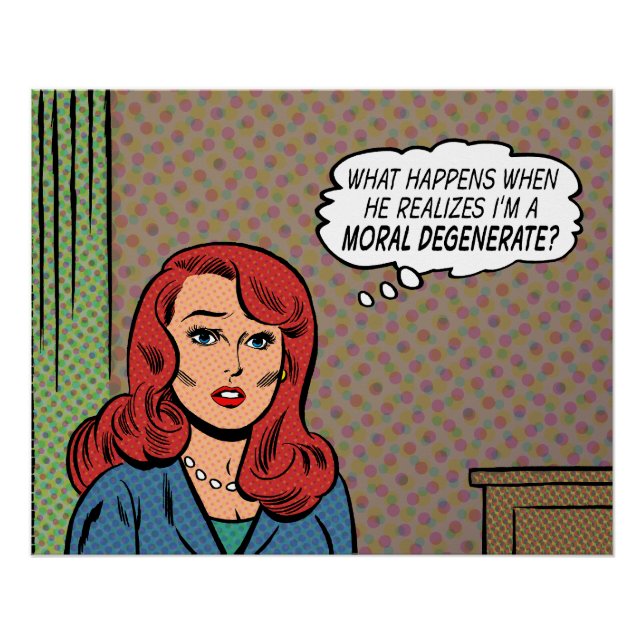 "Ich bin ein moralischer Ableger" Poster (Vorderseite)