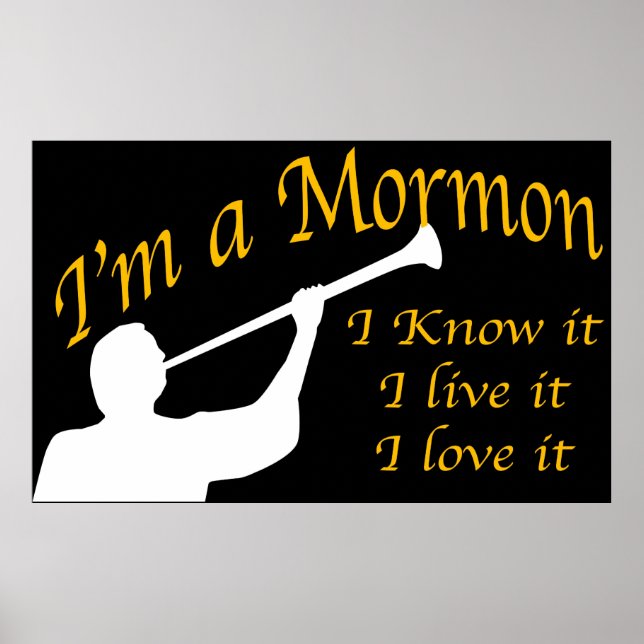 "Ich bin ein Mormon" Poster. Poster (Vorne)