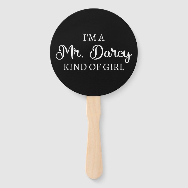 Ich bin ein Mr. Darcy Art Mädchen I Fächer (Vorderseite)