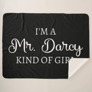 Ich bin ein Mr. Darcy Art Mädchen I Sherpadecke