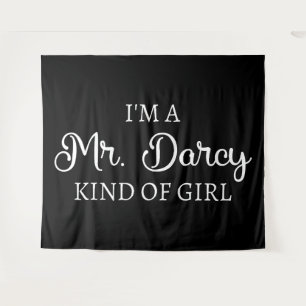 Ich bin ein Mr. Darcy Art Mädchen I Wandteppich