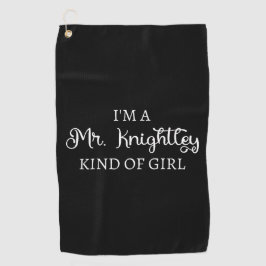Ich bin ein Mr. Knightley-Typ Mädchen I Golfhandtuch