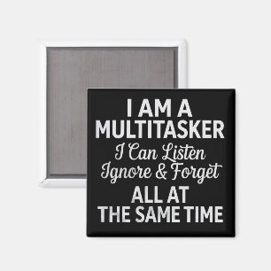 Ich bin ein Multitasker Lustiger Arbeitsleben Humo Magnet