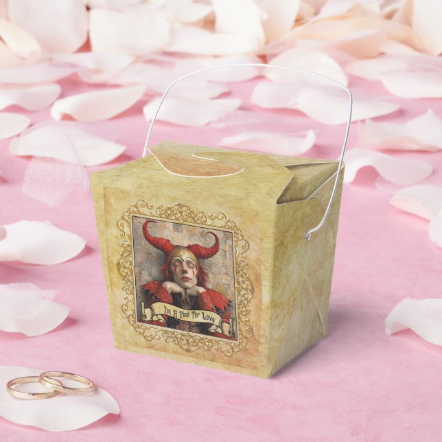Ich bin ein Narr der Liebe!  Geschenkschachtel (Hochzeit)