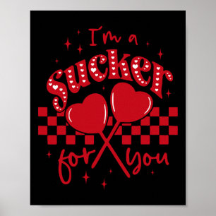 Ich bin ein Narr für dich Valentinstag-Paar passen Poster