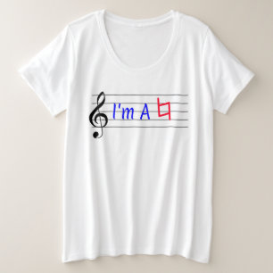Ich bin ein natürliches Musikergeschenk Große Größe T-Shirt