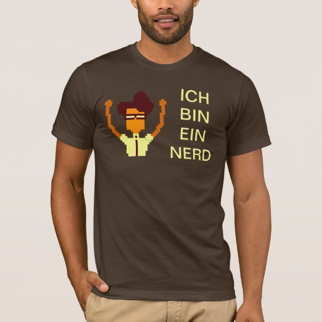 Ich bin Ein Nerd (Moos) - T - Shirt (Vorderseite)