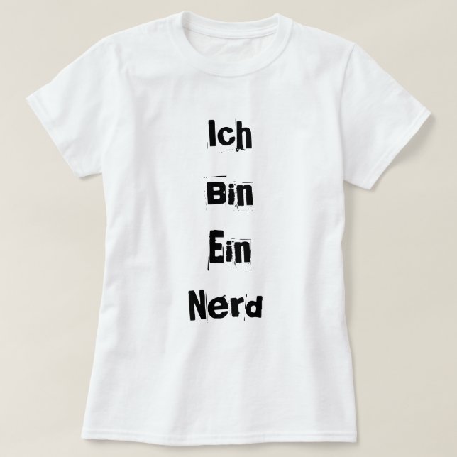 Ich bin ein Nerd T-Shirt (Design vorne)
