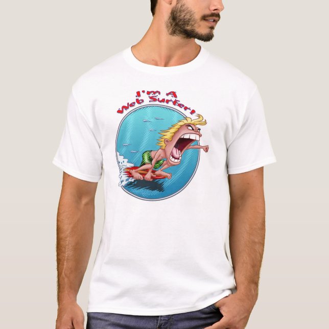Ich bin ein Netz-Surfer T-Shirt (Vorderseite)