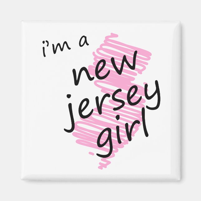 Ich bin ein New Jersey Girl Magnet (Vorne)