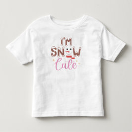 Ich bin ein Niedliches Baby im Schnee Kleinkind T-shirt