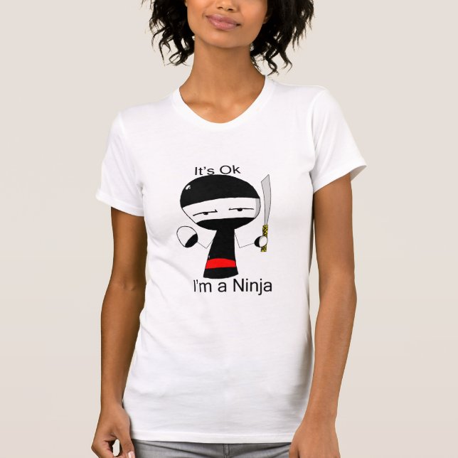 Ich bin ein Ninja (Damen) T-Shirt (Vorderseite)