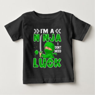 Ich bin ein Ninja, ich brauche kein Glück St. Patr Baby T-shirt