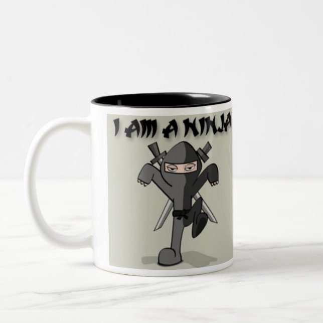 ICH BIN EIN NINJA ZWEIFARBIGE TASSE (Links)