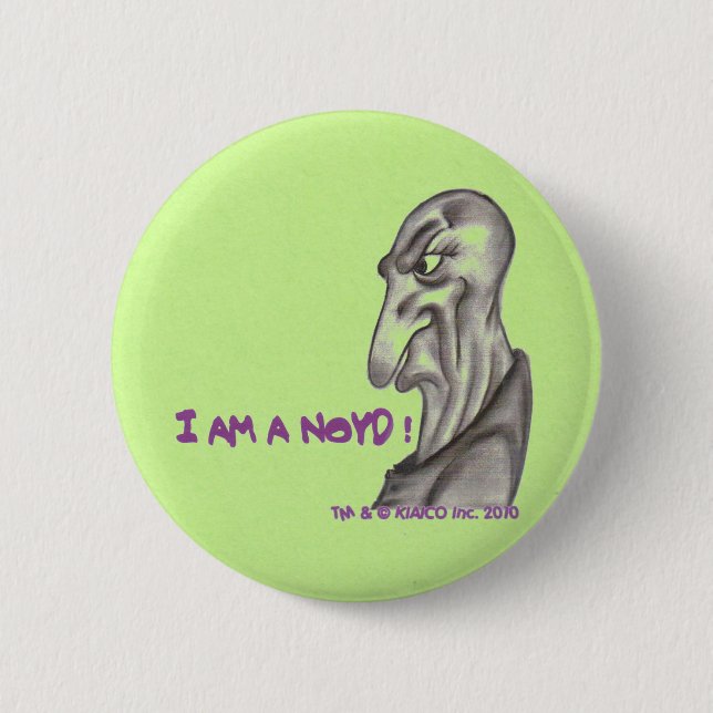 ICH BIN EIN NOYD! Grüner Knopf Button (Vorderseite)
