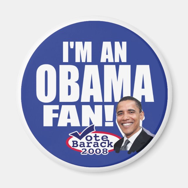 Ich bin ein Obama Fan Magnet (Vorne)
