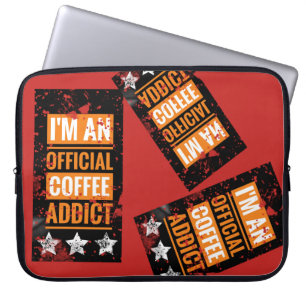 Ich bin ein offiziell Kaffeeabhängiger Laptop-Hüll Laptopschutzhülle