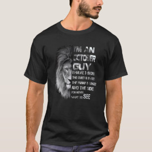 Ich bin ein Oktober-Typ, ich habe 3 Seiten, die ru T-Shirt