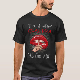 Ich bin ein Oma, das ich gerade am Tag der Lippen- T-Shirt
