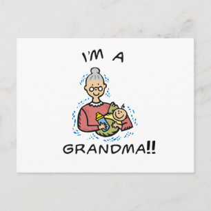 Ich bin ein Oma-Oma und Baby Postkarte