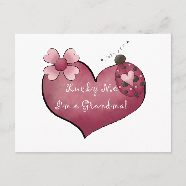 Ich bin ein Oma-Tshirts und Geschenke Postkarte (Vorderseite)