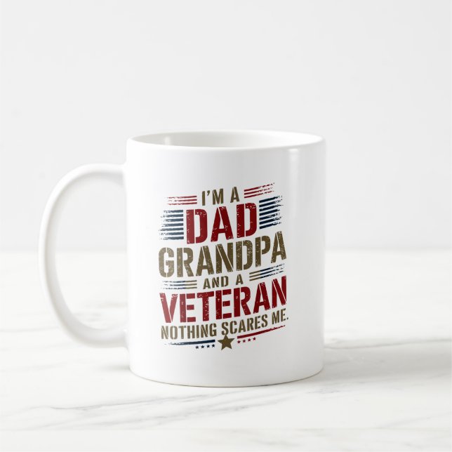 Ich bin ein Opa-Vater und ein Veteran, dem nichts  Kaffeetasse (Links)