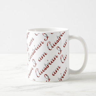 Ich bin ein österreichisches Landstypo-Muster Kaffeetasse