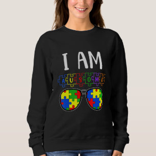 Ich bin ein paar Autismus Bewusstsein Monat Puzzle Sweatshirt