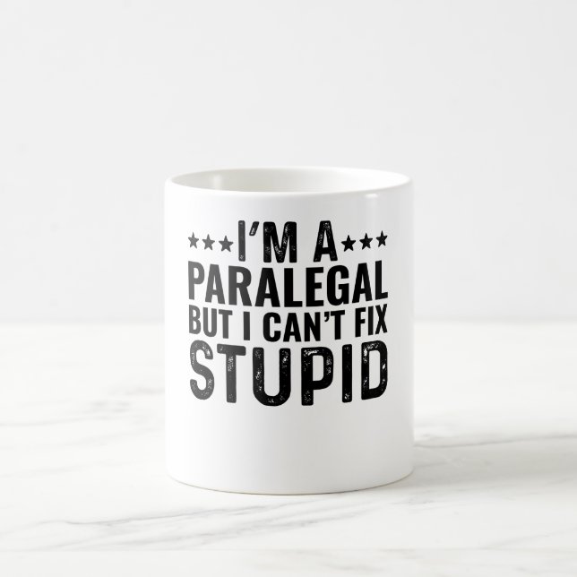 Ich bin ein Paralegal, aber ich kann keinen Dummko Kaffeetasse (Mittel)